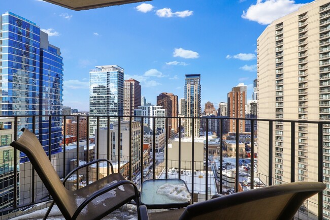 Private Balcony with Sweeping Views - 70 W Huron St Condo Unit 1702