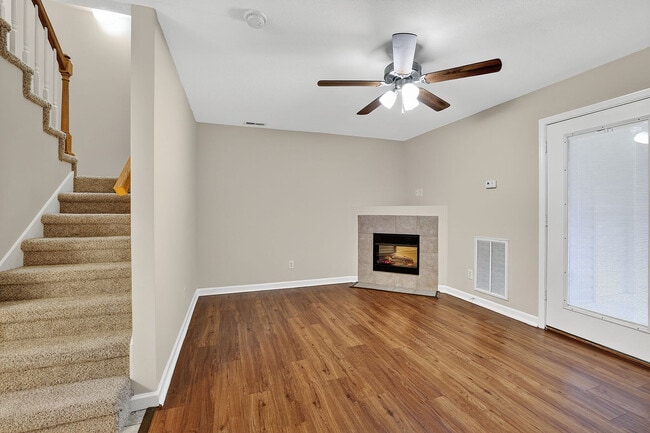 Living Room Fireplace - Blackberry Creek Apartments