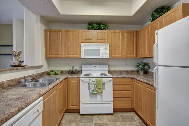 Apartamentos Arezzo - amplia cocina con muebles de madera - Arezzo Apartamentos