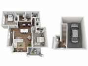 Floor Plan 2J | Seasons at Orchard Hills | Apartments in Oak Creek, WI