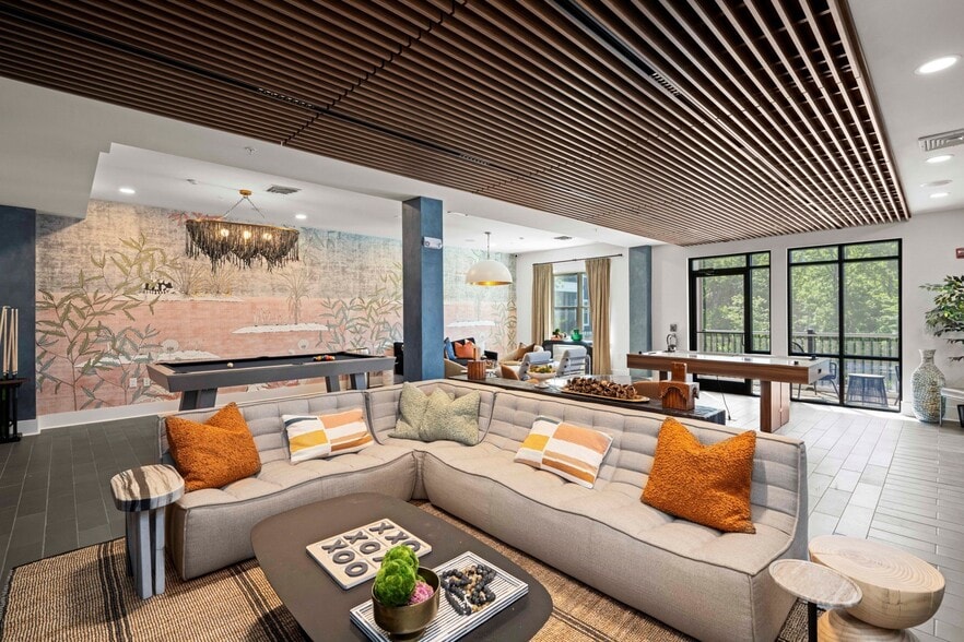 Resident Gaming Lounge with Air Hockey and Billiards Table