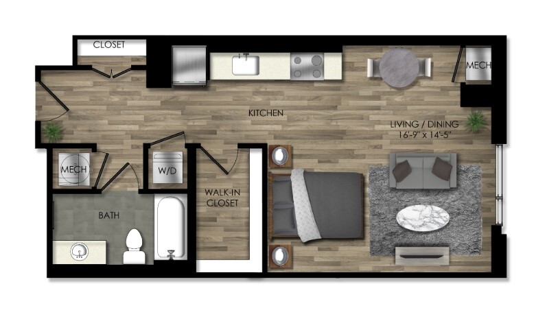Floor Plan - Studio-23W