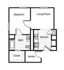 1BR/1BA