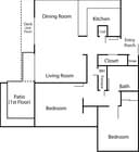 2BR/1BA