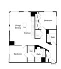 Serenity - B5 - 2 Beds - 2 Baths - 1065 Sq. ft.