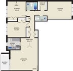 3 BR / 1.5 BA (Style G2) | 1030 sq ft