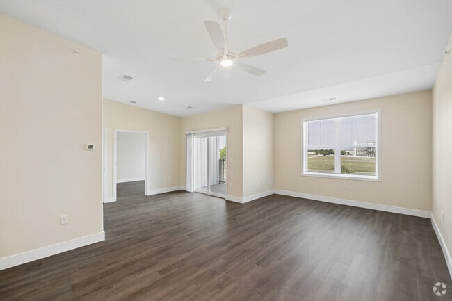 3rd Floor 2BR, 2BA w/ Den - 1,367SF - Living Room - Edge at Dover