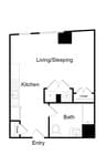 Serenity - S10.2 - 1 Beds - 1 Baths - 520 Sq. ft.