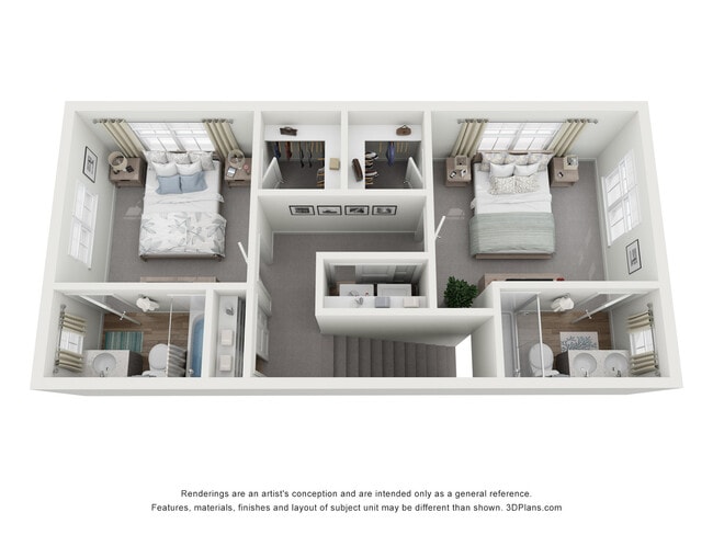 Nivel superior - Dos camas y dos baños completos - 2185 on Wisconsin Townhomes