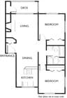 2BR/1BA