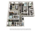 4BD Four Bedroom_1392sqft