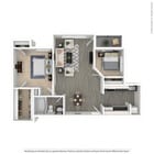Oak Row North Dallas - B1 Floor Plan