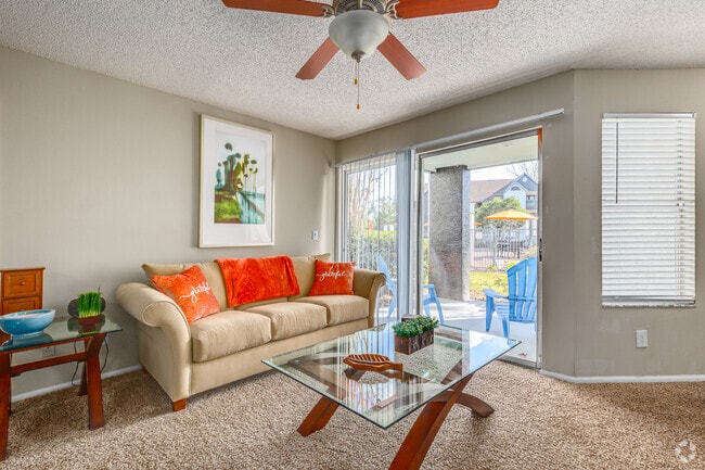 2BR, 2BA - 1,050SF - Living Room - Cranes Landing Apartments