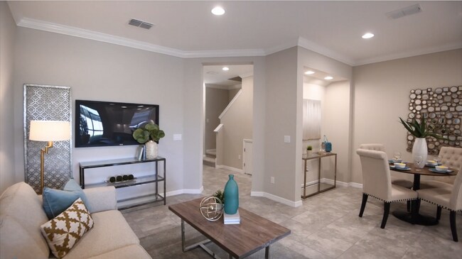 luxurious High quality, living room (NEWER Construction) luxury Stainless steel side by side refrige - 1074 Amber Leaf Trail Townhome