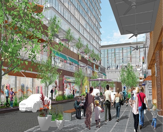 Building Rendering - The Place at Fifth + Broadway
