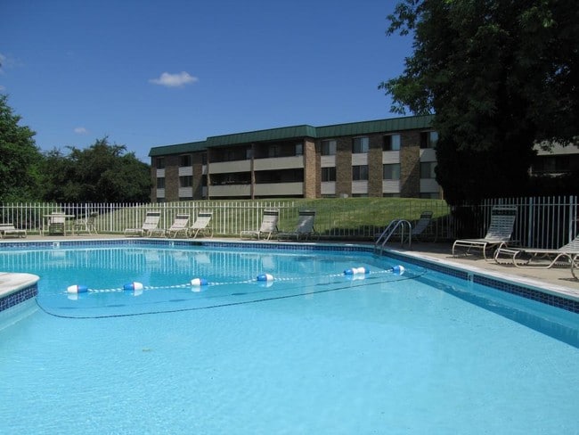 Sparkling Pool and Sunbathing Area