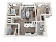 Virgo - 2 Beds, 2 Baths, 915 sq. ft.