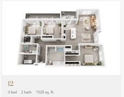 Plan 12 floor plan The Charles Denver West