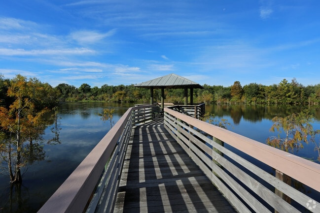 Walking trails with pavillion
