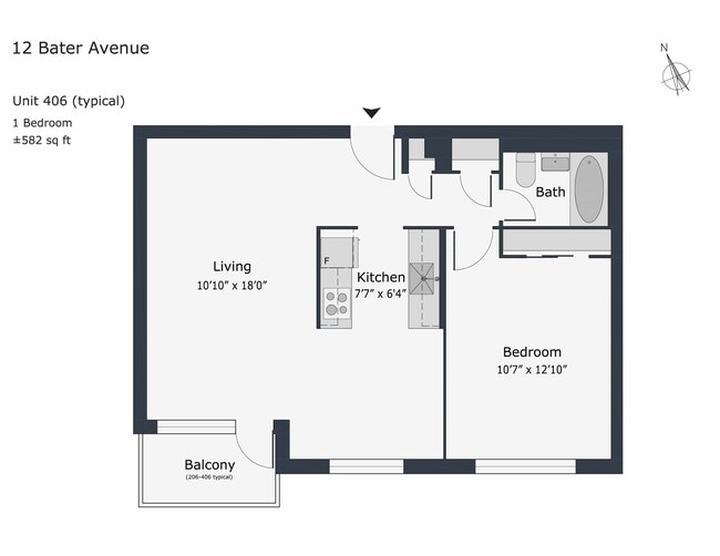 Building Photo - 12 Bater Ave Unit 406