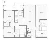 3 BR/2 BA floor plan Broadstone Mission Valley