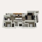 Plan B1a · 2 Bed / 2 Bath · 1,300 SF