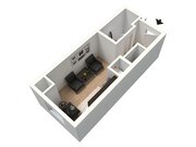 Lungo Furnished 3D Floor Plan