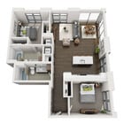 2x2 Penthouse A floor plan Dianne