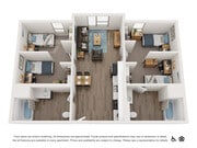 River Trail Village_2x2 Double Occ (A - 4x2 285sqft)