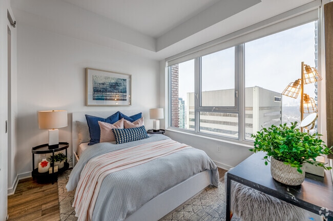1BR, 1BA - 524 SF - Bedroom - The Selby