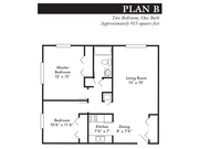 Plan B, 2-bed, 1-bath