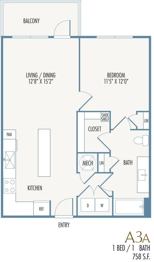 Tribute at the Rim Floor Plan A3a - A3a
