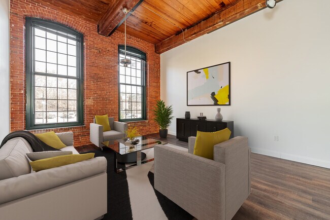 Plano de piso AE de loft de 1 BR y 1BA - River Lofts at Ashton Mill in the desirabl...