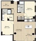 Nivel 52.1 - Unidades pequeñas de 2 camas/2 baños: 452, 652 y 852