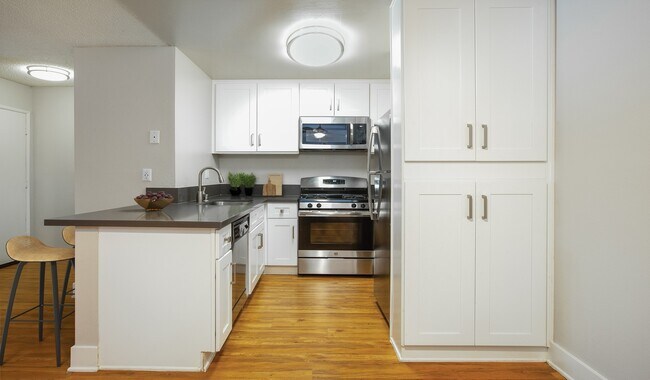 Renovated kitchens with premium finishes are available for upgrade. Ask the leasing team for more details.