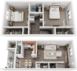 Colonial-Village-Lincolnton-North-Carolina-2x1.5-TH-Floor-Plan
