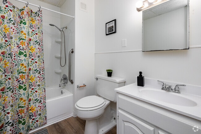 1BR, 1BA - 550SF - Bathroom - Riverview Apartments