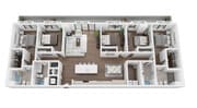E1 floor plan Grove Central Residences