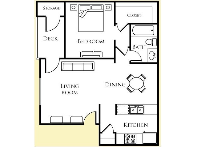 1BR/1BA - 1 Bed 1 Bath