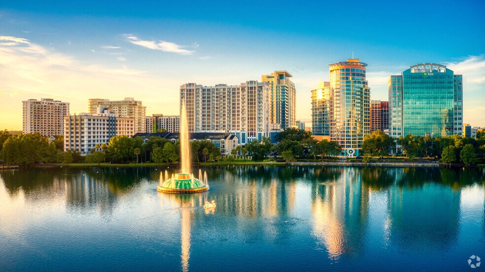 Live at the Paramount with views of beautiful Lake Eola