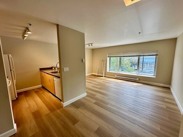 Kitchen and Living Space - Peninsula Apartments