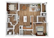 2 Bedroom | 2 Bath | 1237 SF