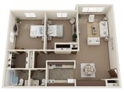Two Bedroom, One and a Half Bathroom | Stone Point Apartments | Apartments in Menomonee Falls, WI