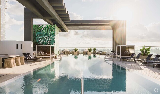 Take a dip in your world-class swimming pool. - The Watermarc at Biscayne Bay Rental