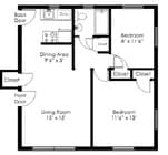 2BR/1BA