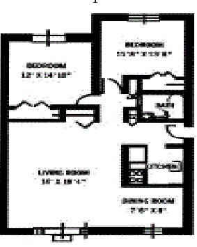 2BR/1BA - 2 Bedroom