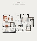 PH1 | 2 Bed 2.5 Bath 2,218 square feet