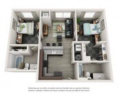 2BL Two Bedroom_780sqft