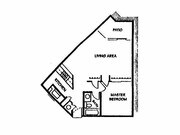 1 dormitorio y 1 baño