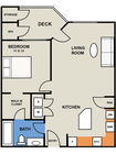 The Draper- West 1 Bedroom 1 Bath
